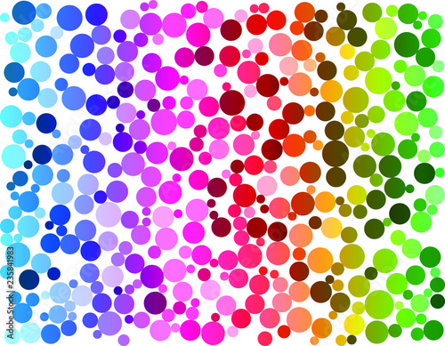 Cricle random size. Rainbow pastel art background. Vector background. Pastel colorful background. Rainbow pastel wallpaper.