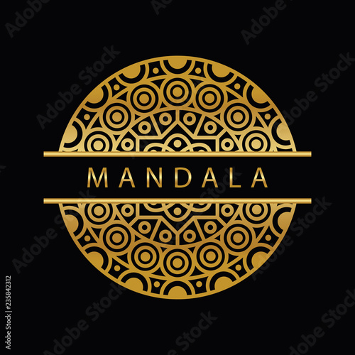 mandala - vector logo/icon illustration