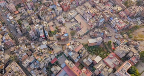 Kathmandu city aerial view. Nepal