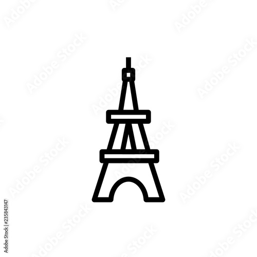 eiffel tower icon vector design. holiday icon
