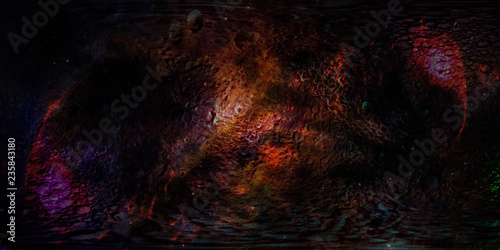 Fototapeta Naklejka Na Ścianę i Meble -  Abstract dark texture surface of far away planet in deep space, The elements of this image furnished by NASA.