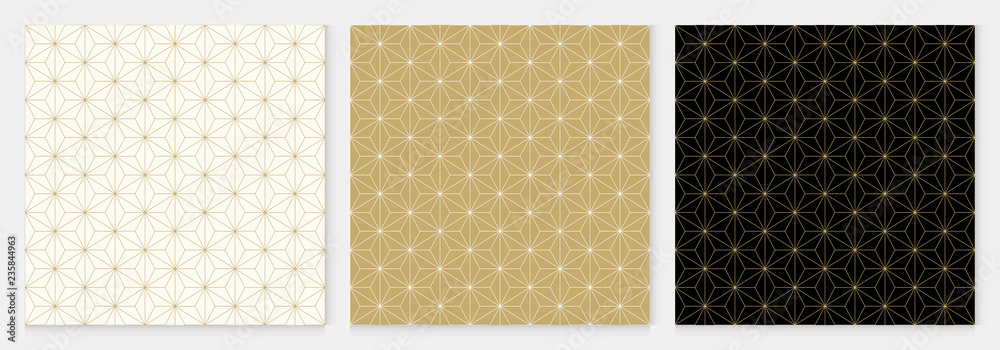 Background pattern seamless cube and triangle abstract gold luxury color geometric vector. Background pattern seamless cube and triangle abstract gold luxury color geometric vector.
