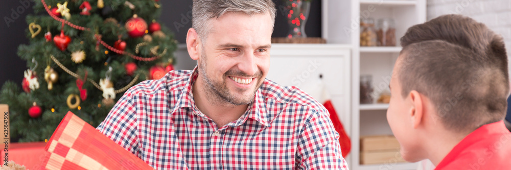 Obraz premium Father and his son