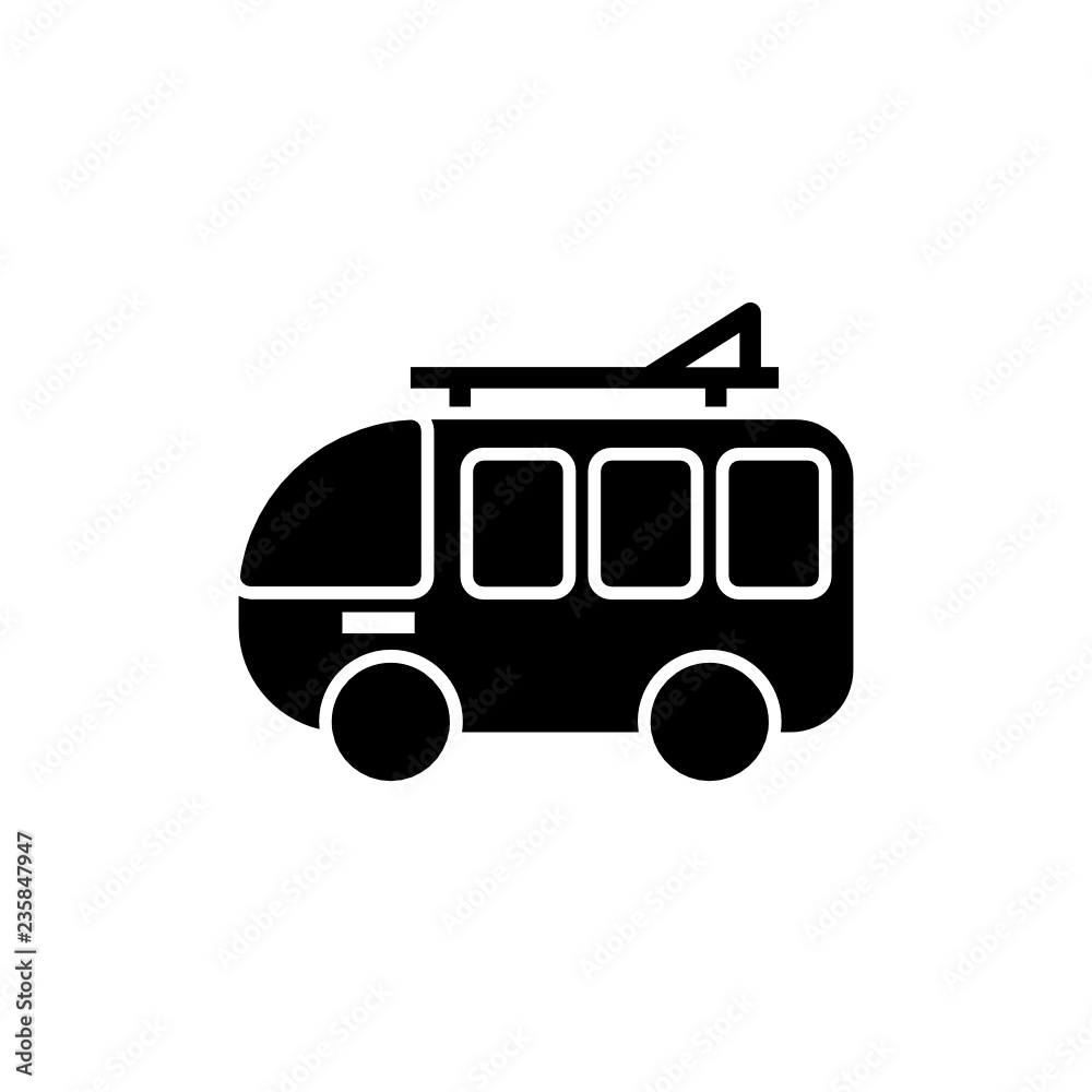 combi car icon vector glyph style. holiday icon combi car icon vector glyph style. holiday icon