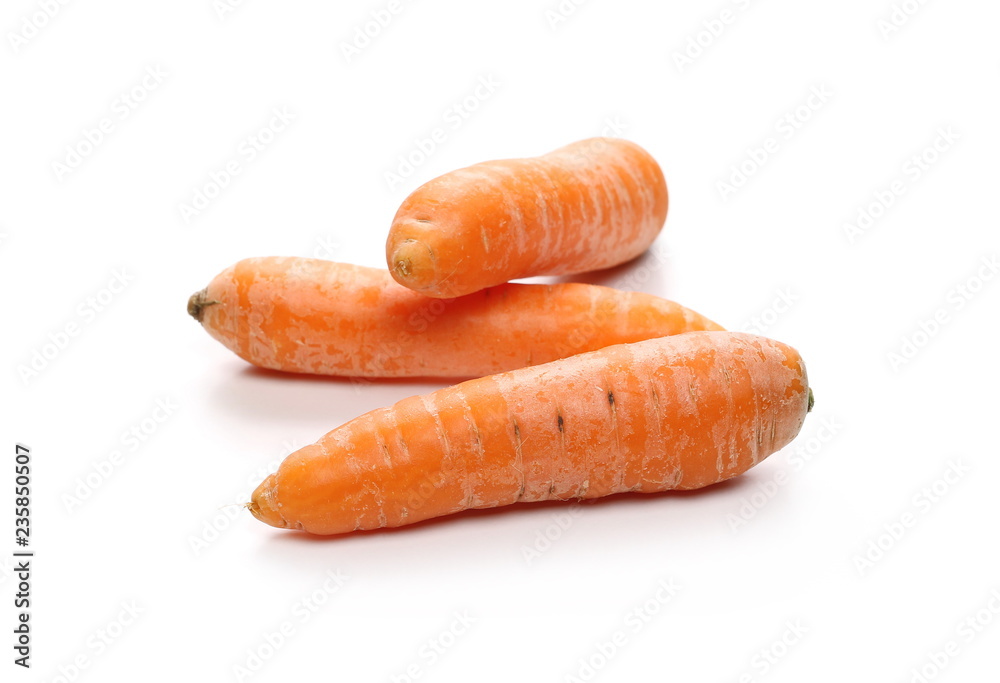 Carrots isolated on white background Carrots isolated on white background
