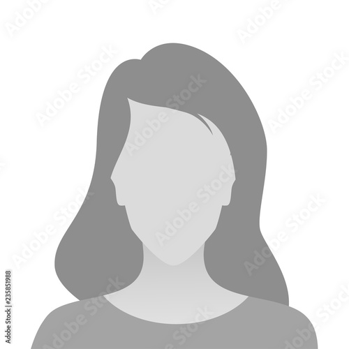 Person gray photo placeholder woman