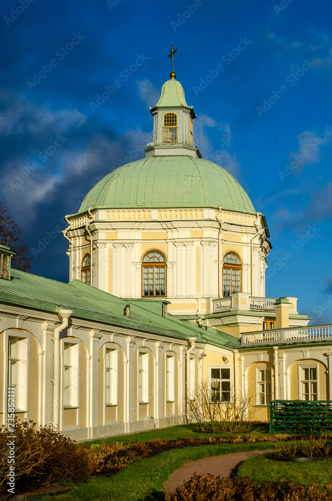North-West side of Menshikov Palace in Oranienbaum. Late autumn, November