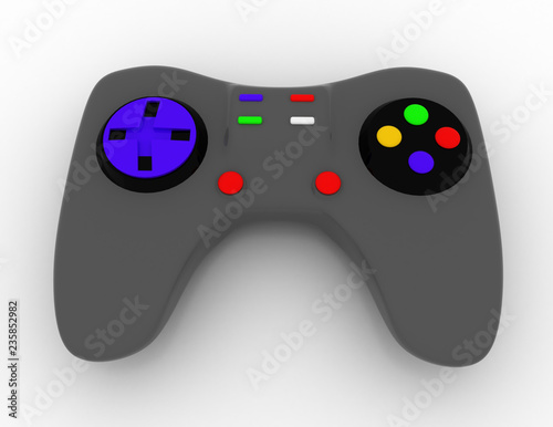 Game Console concept. 3d rendered illustration