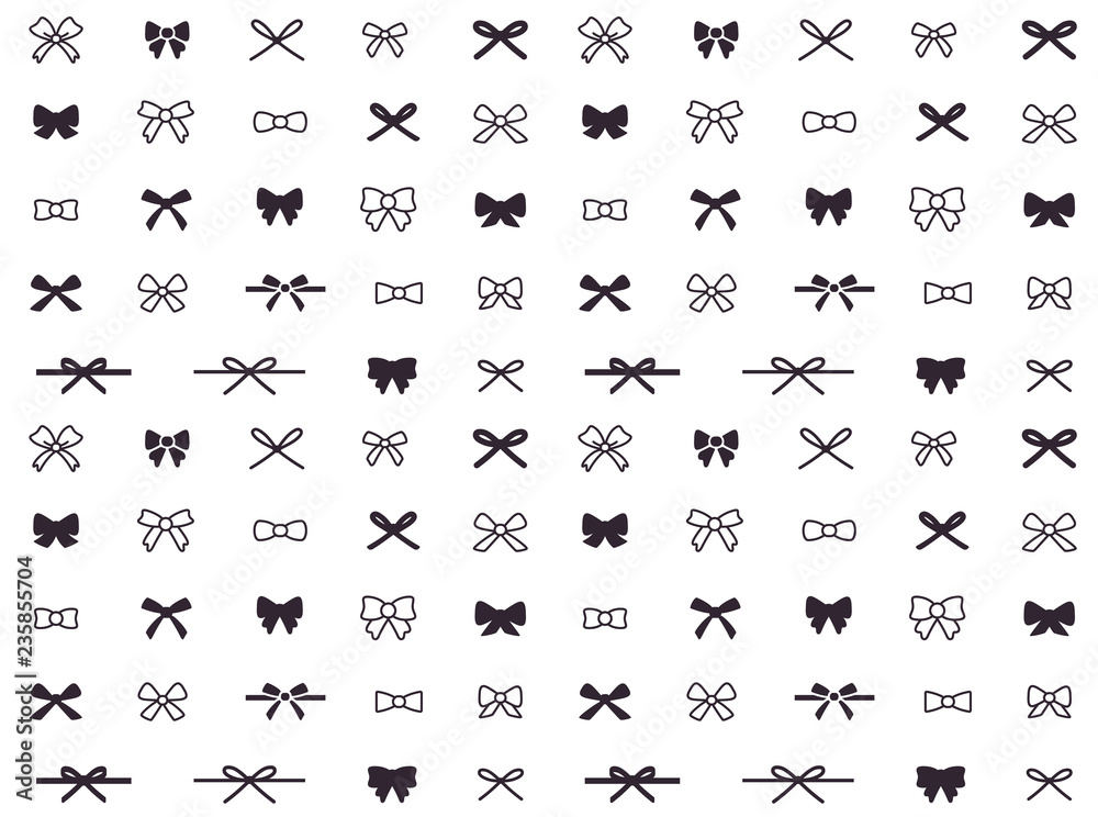 Naklejka premium Bow Pattern Endless