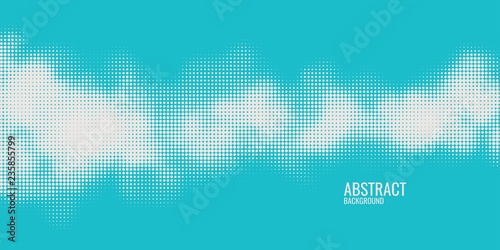 Monochrome printing raster, abstract vector halftone background. Black and white texture of dots.