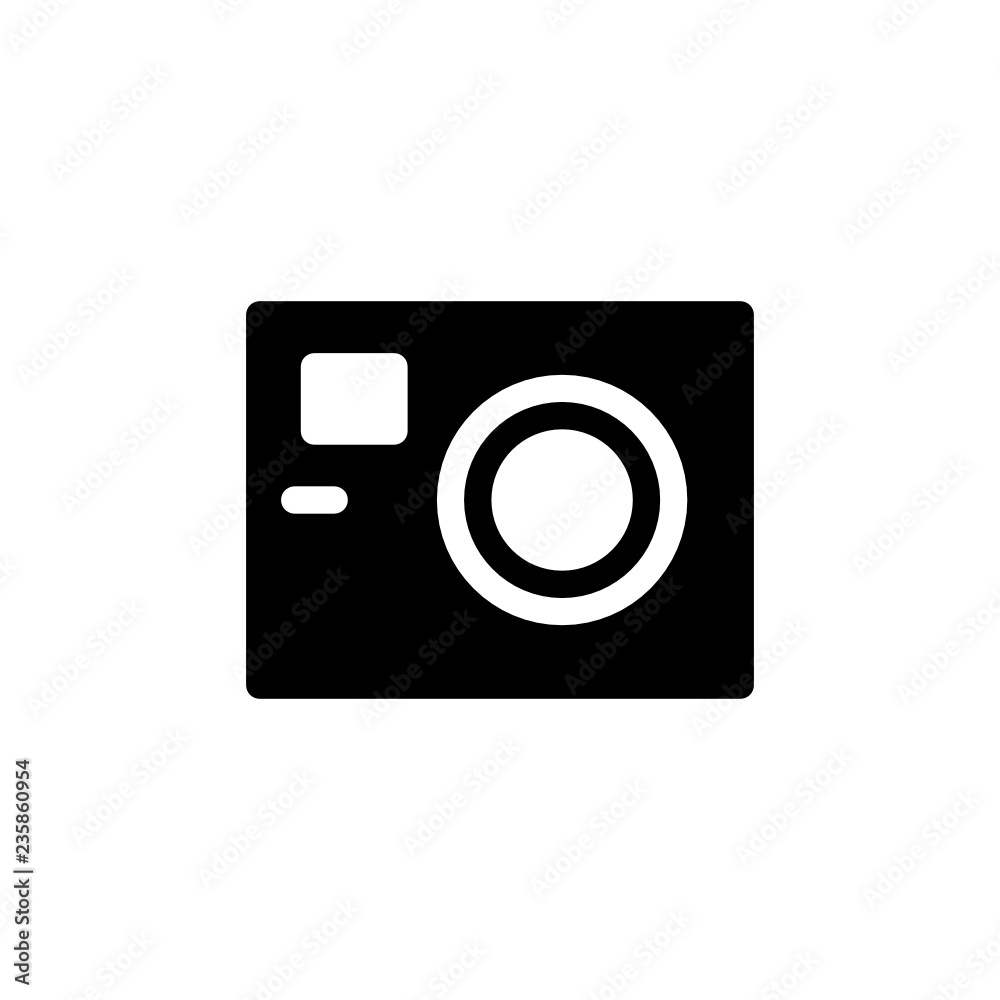 action camera icon vector glyph style action camera icon vector glyph style