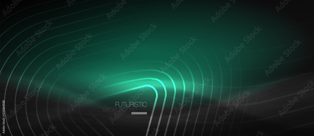 Dark black abstract background with neon colors and lines Dark black abstract background with neon colors and lines
