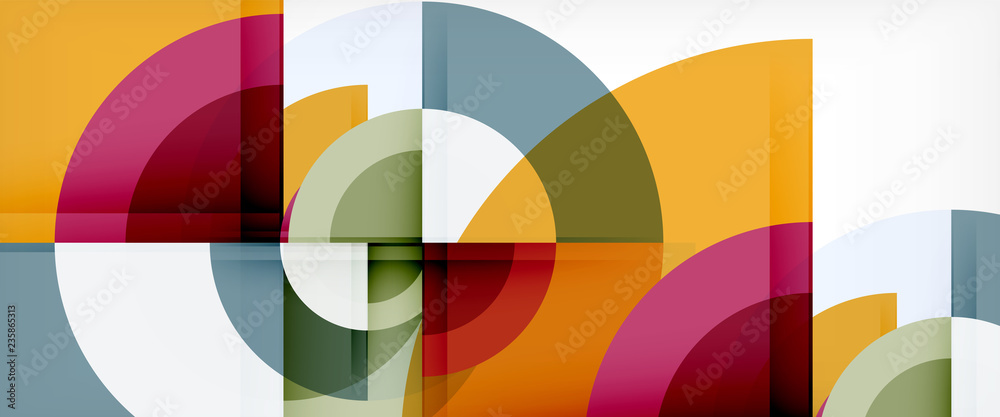 Multicolored round shapes abstract background Multicolored round shapes abstract background