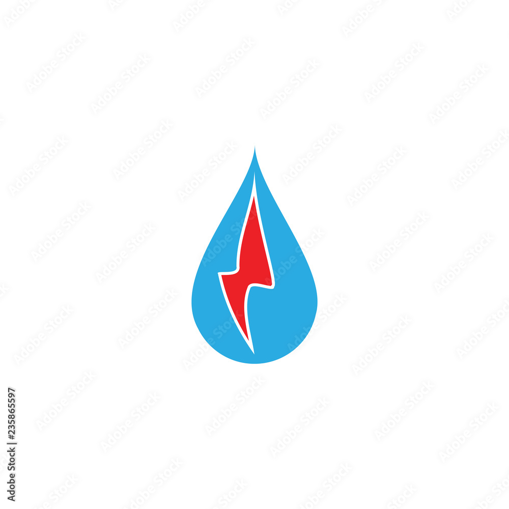 Water energy Hydro electric logo Water energy Hydro electric logo