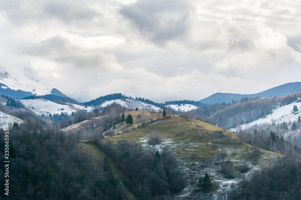 Fototapeta premium Beautiful Mountain landscape in winter