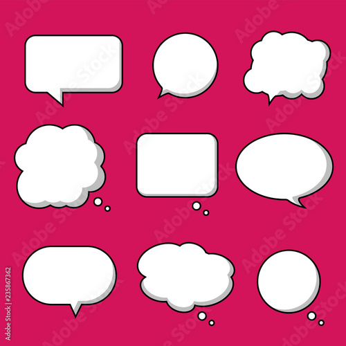 Comic Cartoon Sprechblasen