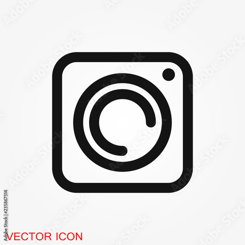 Camera Icon in flat style isolated on background Free Download Camera Icon in flat style isolated on background - GFXLoad