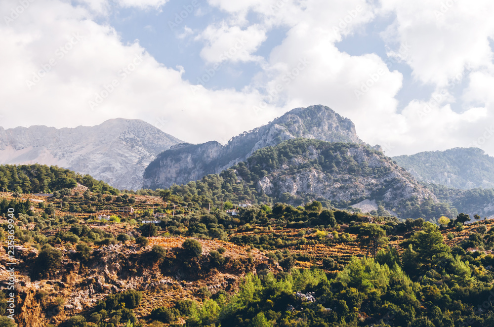 View of Mountains Babadag, Oludeniz, Antalya, Turkey