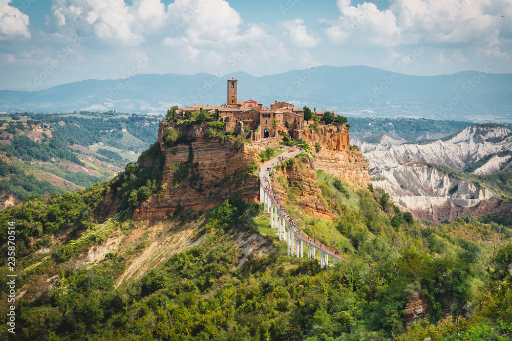 Civita di Bagnoregio - endangered old town in the Province of Viterbo in central Italy.