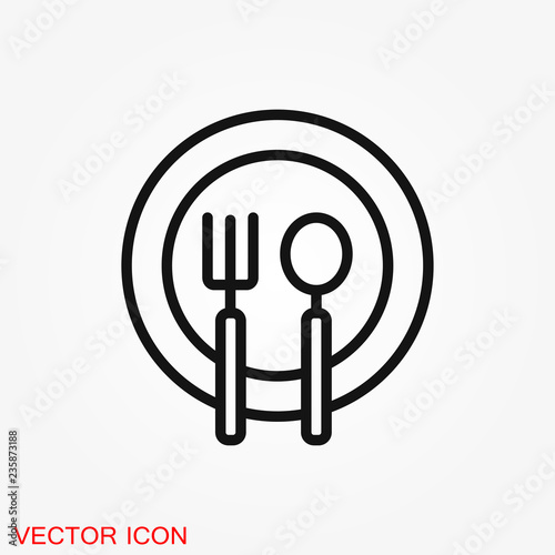 Dietary vector icon, food dietary labels isolated on background