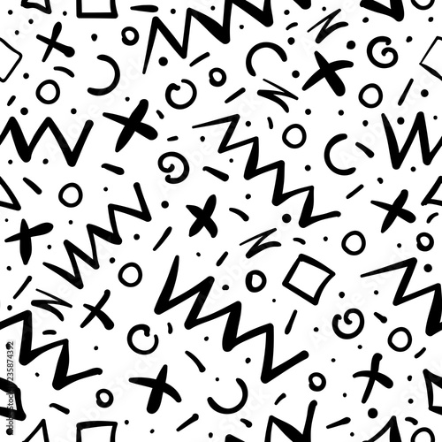 Memphis seamless pattern