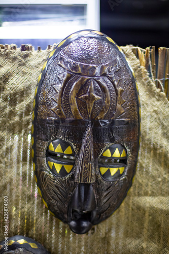Vintage african christmas masks decorations