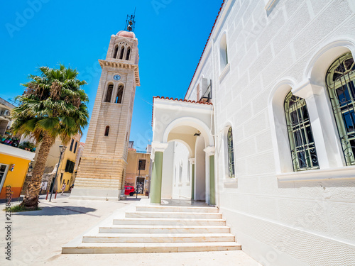 Megalos Antonios church in Rethymnon city on the Crete island, Greece (wide angle) photo