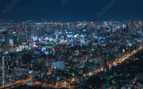 美しい大阪の夜景