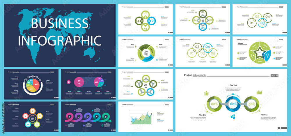 Plakat Creative business infographic design for analysis concept. Can be used for workflow layout, annual report, web design. Option chart, process chart, organizational graph, flowchart, pie chart