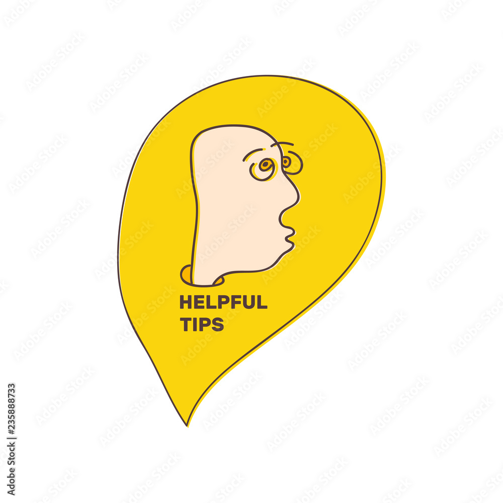 Helpful tips. Freehand drawn man. Vector illustration with doodle style. Creative design for avatar, communication and print. Helpful tips. Freehand drawn man. Vector illustration with doodle style. Creative design for avatar, communication and print.