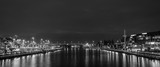 NIGHT RIVER - Port city of Szczecin by night 