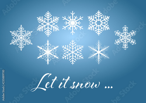 8 Schneeflocken zum dekorieren
