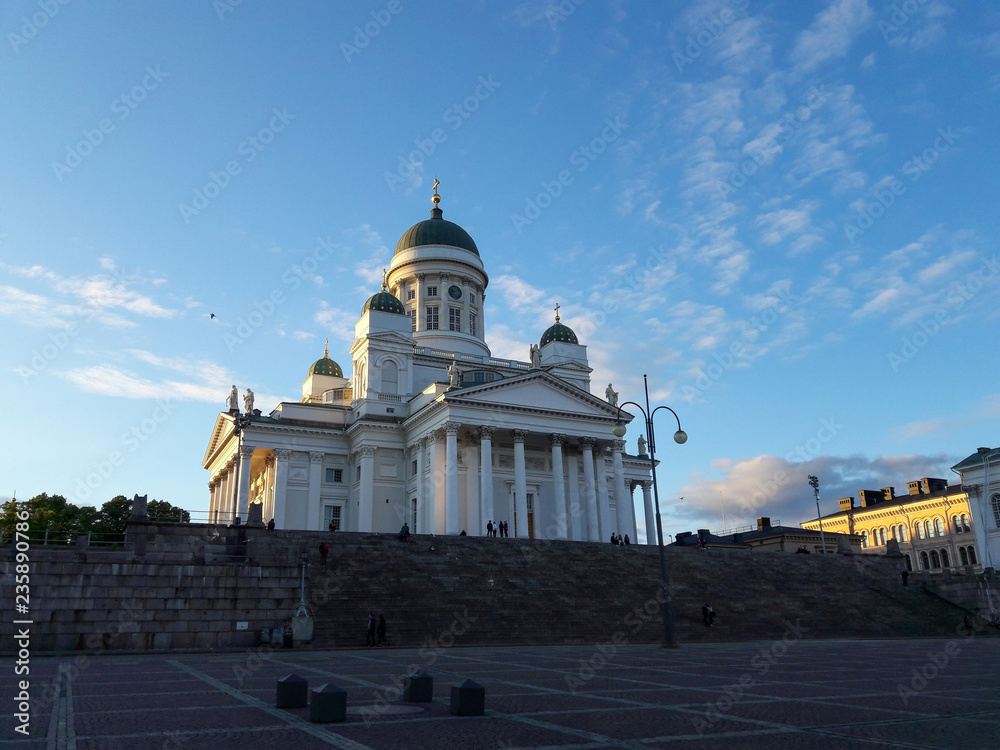 Fototapeta premium Helsinki Cathedral and Helsinki Senate Square