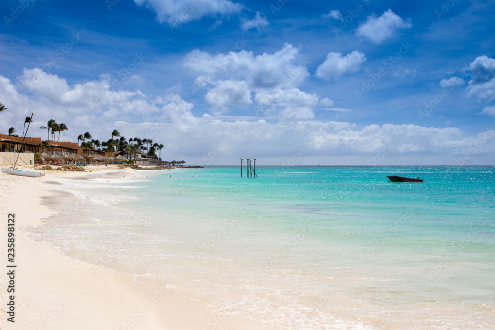 Eagle beach in Aruba