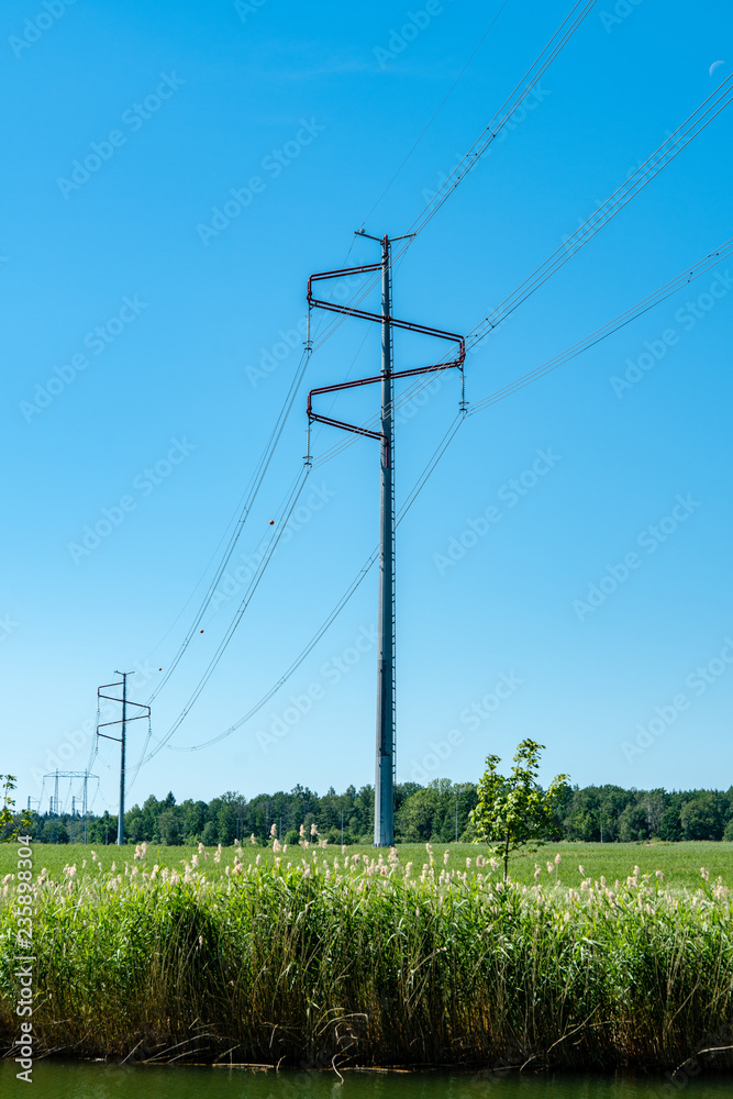 High voltage distribution line