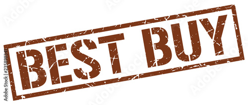 best buy brown grunge square vintage rubber stamp
