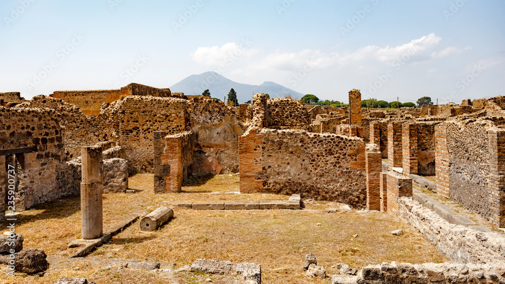 Ancient ruins at Pompeii, Italy