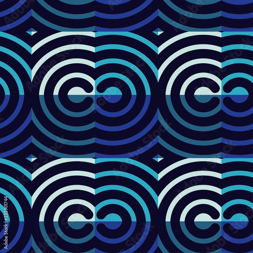 Trendy seamless pattern designs. Vector geometric background. Bright colors and simple shapes. Mosaic texture. Can be used for wallpaper, textile, invitation card, wrapping, web page background.