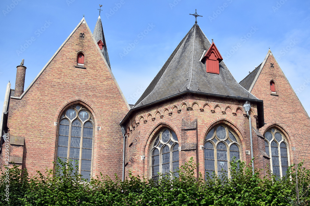 church in Zeebrugge, Belgium  
