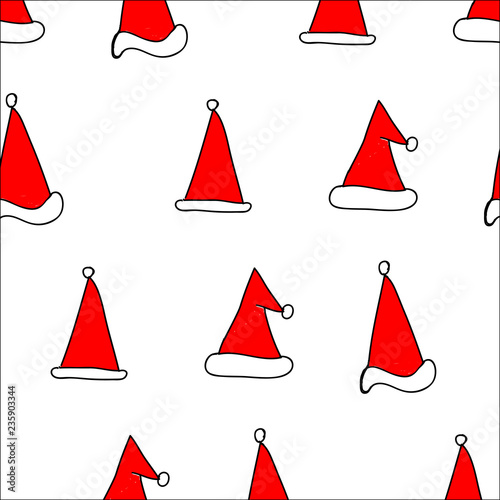 Christmas hat pattern.