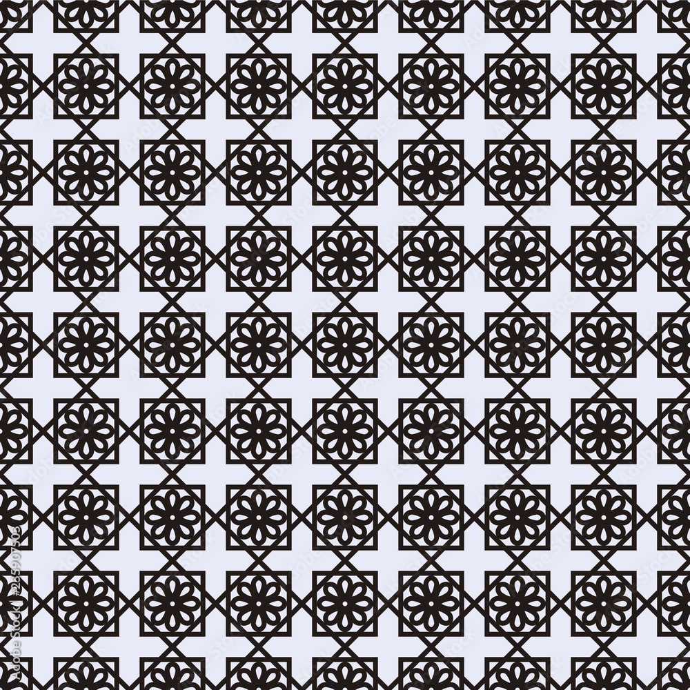 Vector. Pattern. Flower pattern. Geometric.