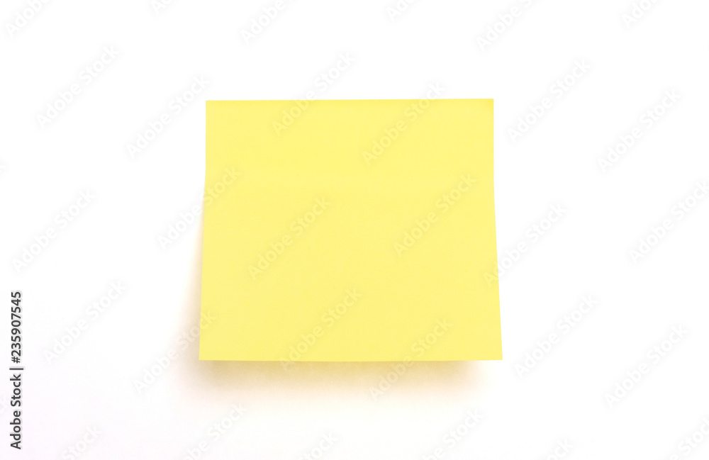 Yellow sticky note Yellow sticky note