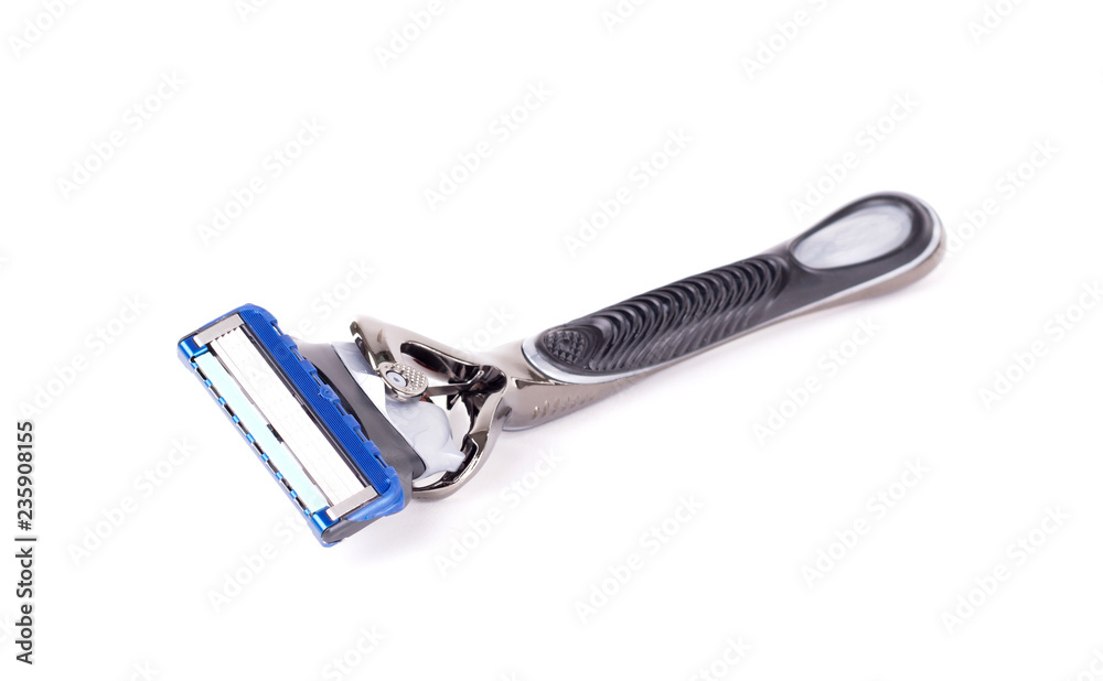 Modern razor isolated