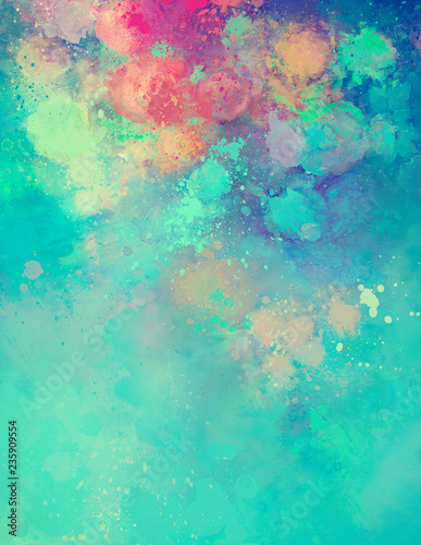 Fototapeta Naklejka Na Ścianę i Meble -  abstract colorful image of watercolor splashes