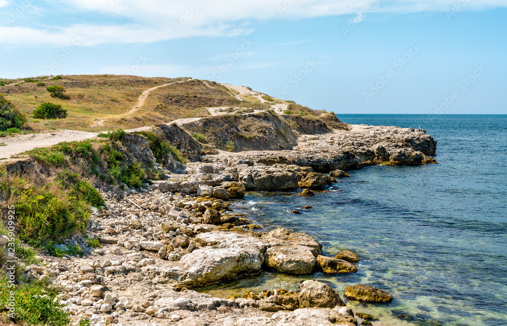 Seaside at Chersonesus, an ancient greek colony. Sevastopol, Crimea
