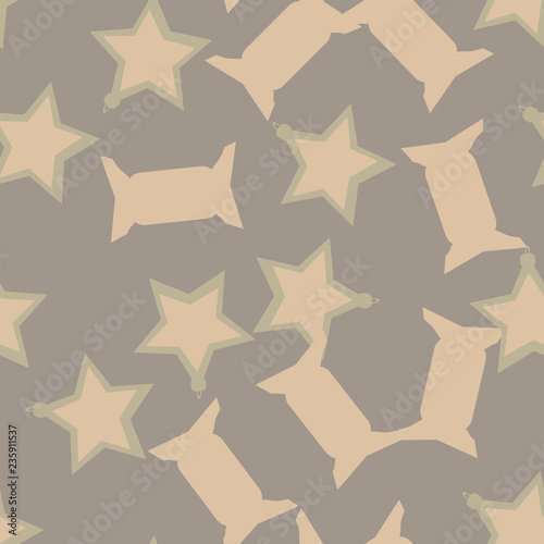 Christmas urban camouflage of various shades of gray, green and beige colors