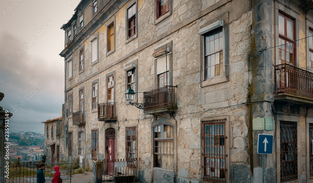 Old riverside district in Porto