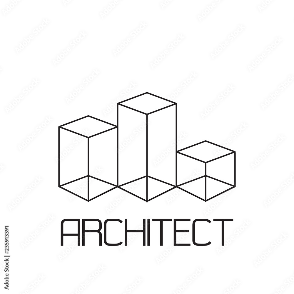 Abstract architect icon Abstract architect icon