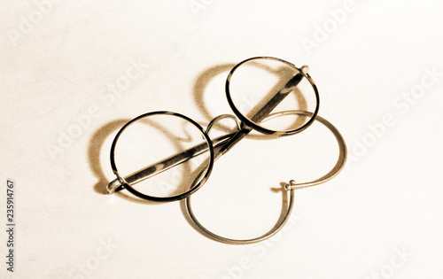 Vintage glasses isolated