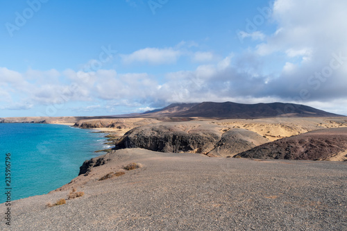 Papagayo coastline in Lanzarote island, Spain